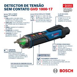 Detector de Tensão Sem Contato GVD 1000-17 (0601077000) - Bosch