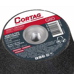 Rebolo Cônico Tipo Copo G-80 / 75mm (62113) - Cortag