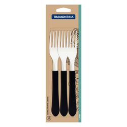 Jogo de Garfos de Mesa Leme Preto Com 3 Peças (23182/300) - Tramontina