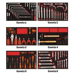 Carrinho Para Ferramentas Com 7 Gavetas e 110 Peças (44950/110) - Tramontina Pro