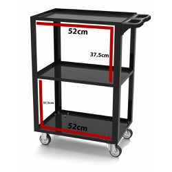 Carrinho Para Ferramentas Aberto Preto (44950/948) - Tramontina Pro