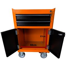 Carrinho Para Ferramentas Com 2 Gavetas Laranja (44950/006) - Tramontina Pro