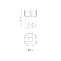 Engate Rápido Para Mangueiras 5/8'' e 3/4'' (78506/600) - Tramontina