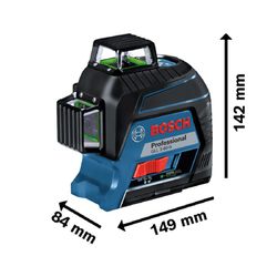Nível a laser GLL 3-80 G, 120 m, 360º, em maleta - Bosch 