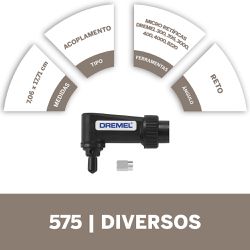 Acoplamento De Micro Retífica Ângulo Reto Modelo 575 - Dremel