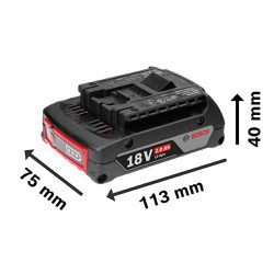 Kit 2 Baterias 18V 2,0 Ah + Carregador GAL 18V-20 Bivolt (1600A02RN1-000) - Bosch