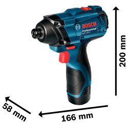 Chave de impacto GDR 120-LI, 12V, 2 baterias e maleta - Bosch 