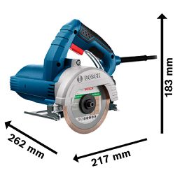 Serra Mármore Bosch GDC 151 TITAN 1500W kit refrigeração