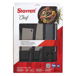 Kit de Facas Chef Com Cutelo Preto 6 Peças (BKK-6B1) - Starrett