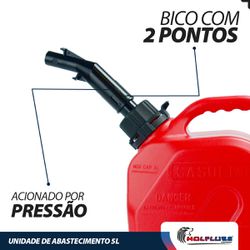 Unidade de Abastecimento Manual Para Transferência de Combustível 5L (2078W) - Lupus