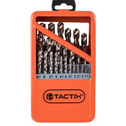 Jogo de Brocas em Aço Rápido 25 Peças 1 - 13mm (410486) - Tactix