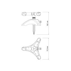Aspersor Circular Para Engate Rápido Com Base de Apoio (78529/400) - Tramontina