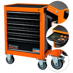 Carrinho Para Ferramentas Com 6 Gavetas e 92 Peças (44950/793) - Tramontina Pro