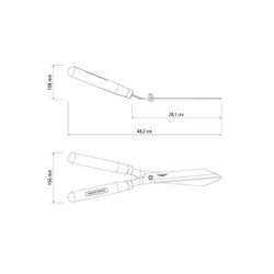 Tesoura Para Cerca Viva / Grama Com Cabo de Madeira (78331/125) - Tramontina