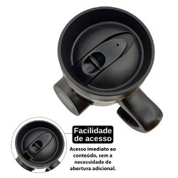 Copo Térmico Com Controle de Temperatura 12V Cores Sortidas (900089) - Tacti