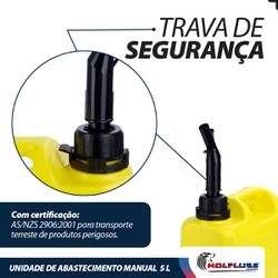 Unidade de Abastecimento Manual Para Transferência de Combustível 5L (2081) - Lupus