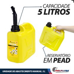 Unidade de Abastecimento Manual Para Transferência de Combustível 5L (2081) - Lupus