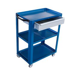 Carrinho Para Ferramentas Aberto Com 1 Gaveta Azul (CS02) - Fercar