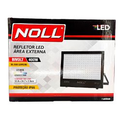 Refletor LED Para Área Externa 400W - 6500K (520,0059) - Noll LED