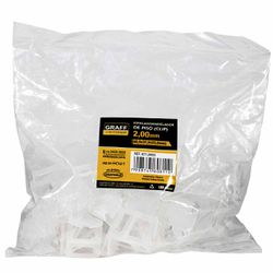 Espaçador Para Nivelador Clip 2,0mm Com 100 Unidades (671,0003) - Graff Vantage
