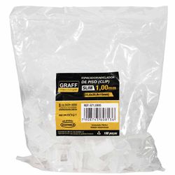 Espaçador Para Nivelador Slim Clip 1,0mm Com 100 Unidades (671,0005) - Graff Vantage