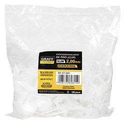 Espaçador Para Nivelador Slim Clip 2,0mm Com 100 Unidades (671,0007) - Graff Vantage