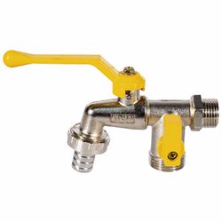 Torneira Com Registro Duas Saídas 1/2'' - 3/4'' (691,0001) - Graff Vantage