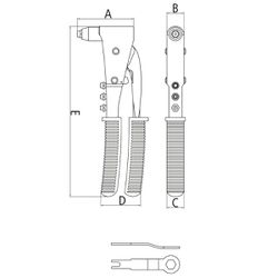 Rebitador Manual 10'' (44024/111) - Tramontina Pro