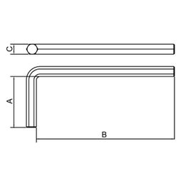 Chave Allen Extra Longa 7mm (44423/007) - Tramontina Pro