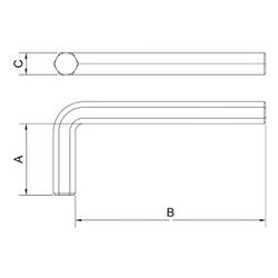 Chave Allen 3/32'' (44420/003) - Tramontina Pro