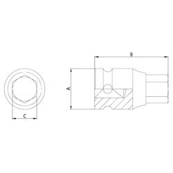 Soquete de Impacto Allen 3/4'' x 11mm (44904/111) - Tramontina Pro