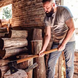 Machado Soldado 3.5 Com Cabeça Redonda e Cabo 90cm (77322/534) - Tramontina