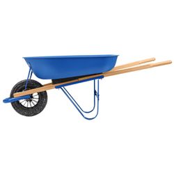 Carrinho de Mão Azul Com Pneu Maciço 50L (77704/412) - Tramontina