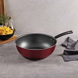 Frigideira Funda Versalhes em Alumínio Antiaderente 28cm - 4,9L Vermelho (23696/728) - Tramontina