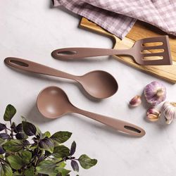 Jogo de Utensílios Abillity em Nylon Com 3 Peças Mocaccino (25199/411) - Tramontina