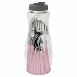 Faqueiro Gamboa em Inox Com 16 Peças Rosa (23197/300) - Tramontina