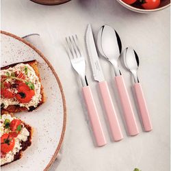 Faqueiro Gamboa em Inox Com 16 Peças Rosa (23197/300) - Tramontina