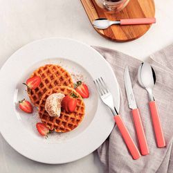 Faqueiro Gamboa em Inox Com 16 Peças Vermelho (23197/700) - Tramontina