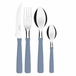 Faqueiro New Kolor em Inox Com 24 Peças Azul (23198/693) - Tramontina