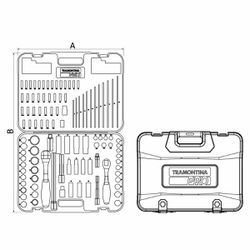 Jogo de Ferramentas Com 125 Peças (46000/407) - Tramontina Pro