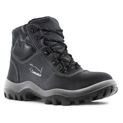 Botina Gran Luxo Preta Com Biqueira Plástica (4855GL/EL/IP) - Safetline