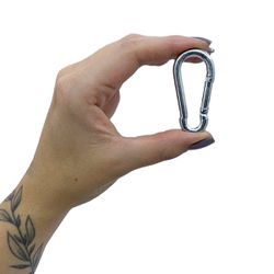 Kit Mosquetão Com Trava 5 x 50 Mm - 10,0002 (Com 25 Unidades) - Nord