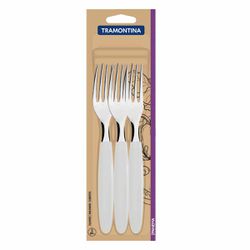 Jogo de Garfos de Mesa Ipanema Branco Com 3 Peças (23362/380) - Tramontina
