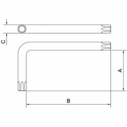 Chave Trafix Longa T6 (44452/006) - Tramontina Pro