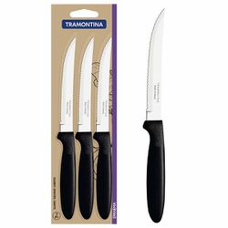 Jogo de Facas Para Churrasco Ipanema Preto Com 3 Unidades (23360/305) - Tramontina