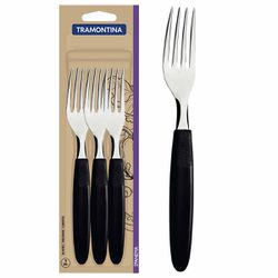 Jogo de Garfos de Mesa Ipanema Preto Com 3 Unidades (23362/300) - Tramontina