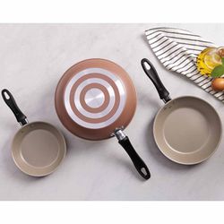 Jogo de Frigideiras Linz Marrom em Alumínio Antiaderente 3 Peças (20297/309) - Tramontina