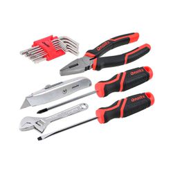 Carrinho Para Ferramentas Vermelho Com 3 Gavetas + Jogo de Ferramentas 16 Peças - Fercar