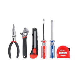 Carrinho Para Ferramentas Todo Preto Com 6 Gavetas + Jogo de Ferramentas 6 Peças - Fercar