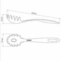 Pegador de Massa em Nylon Preto Ability (25162/100) - Tramontina